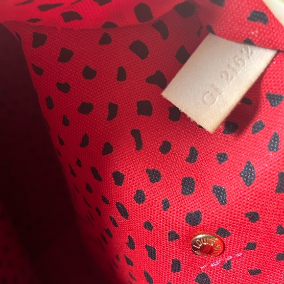 EUC Limited Edition Louis Vuitton x Yayoi Kusama Dots Red Waves Neverfull MM Bag - Picture 12 of 12